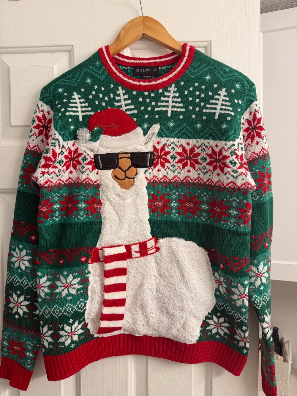 Ugly sweater White Llama Holiday Sweater